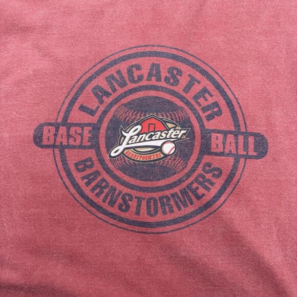 Lancaster Brainstormers Baseball Shirt Men’s XL Red Cotton Comfort Colors - Picture 4 of 6